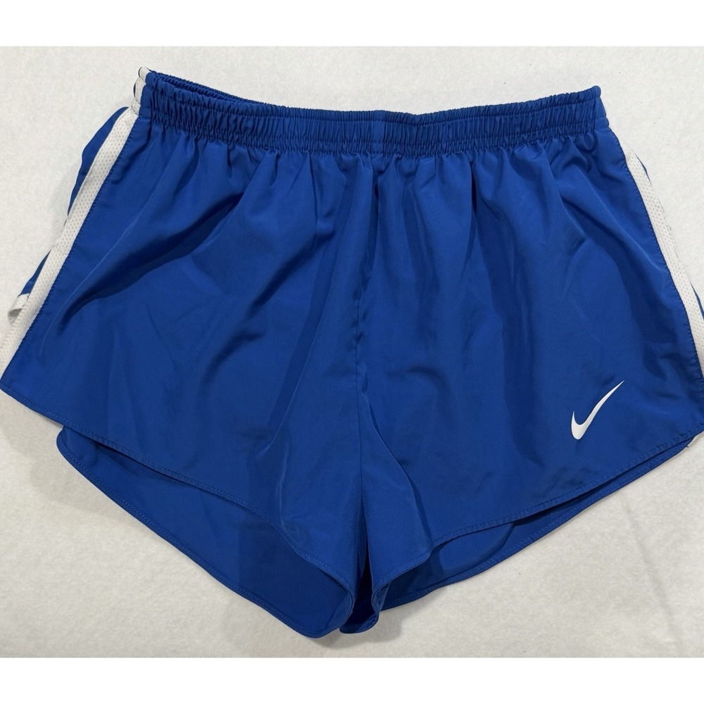 Nike Dri-Fit Athletic Lined Running Shorts Blue Liner Juniors Size M